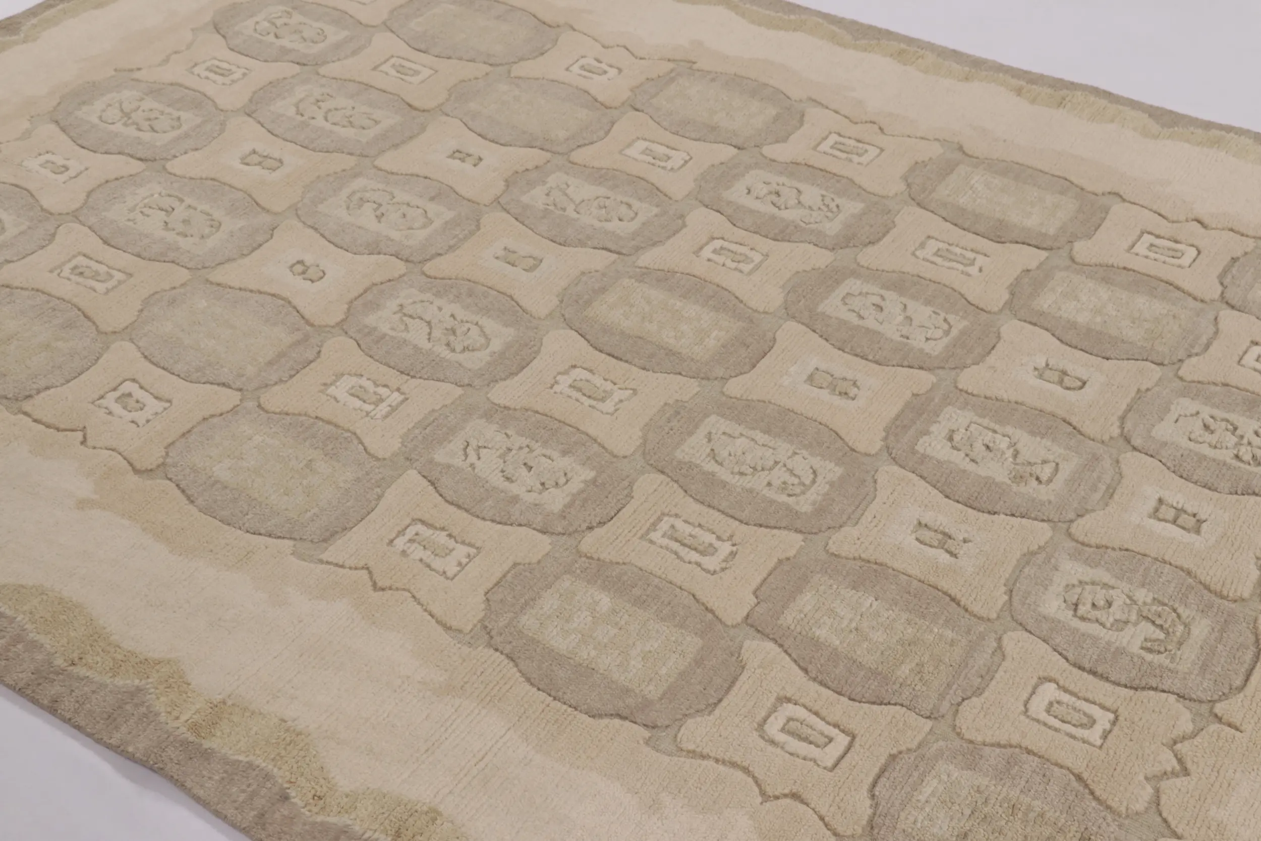 French Art Deco Geometric Rug