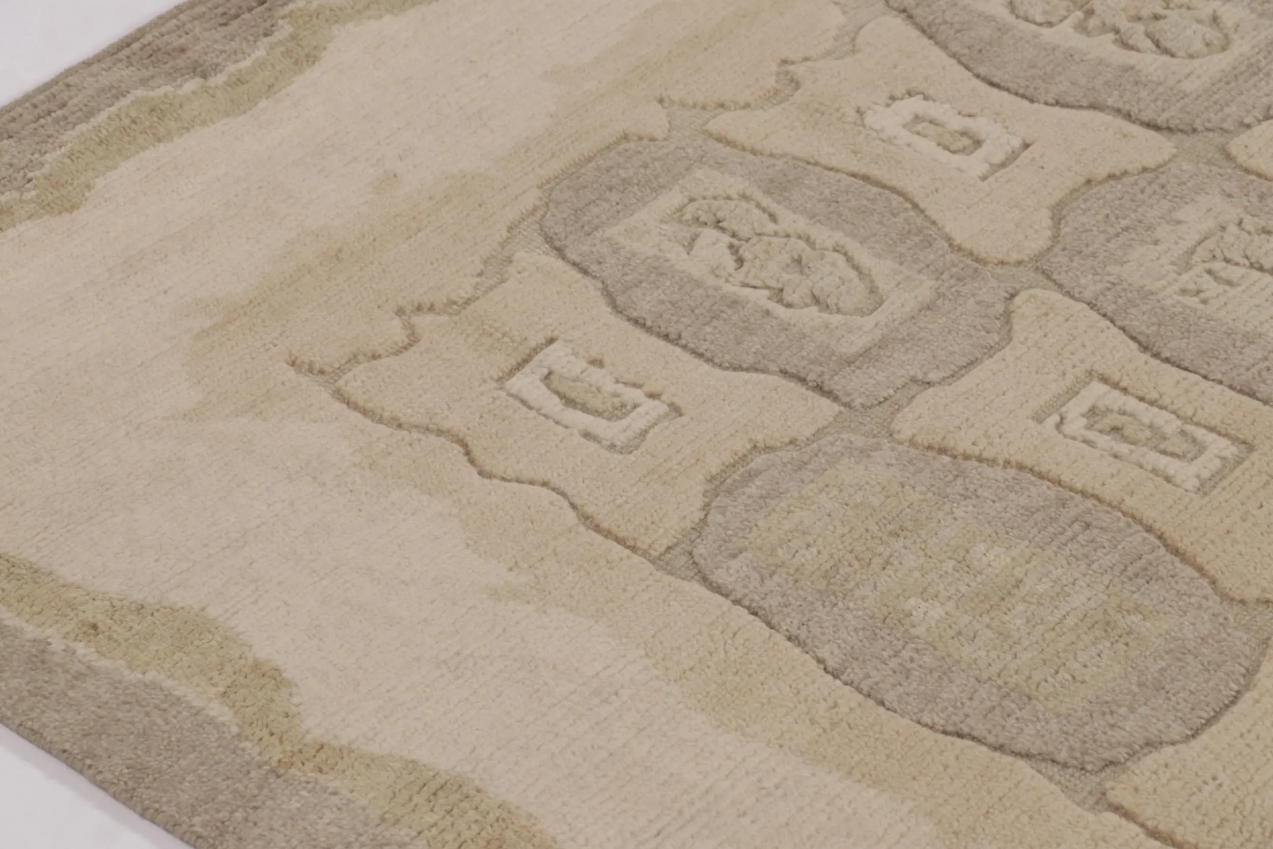 French Art Deco Geometric Rug