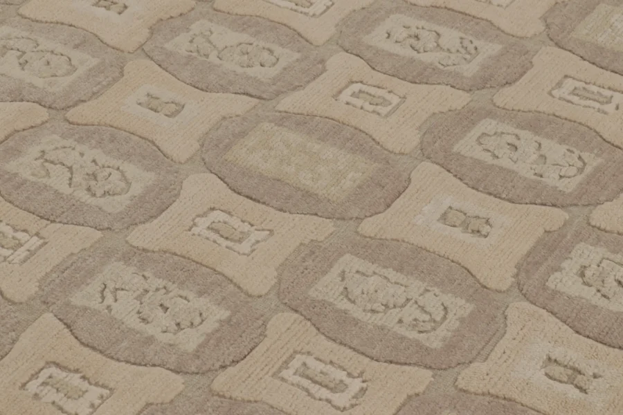 French Art Deco Geometric Rug