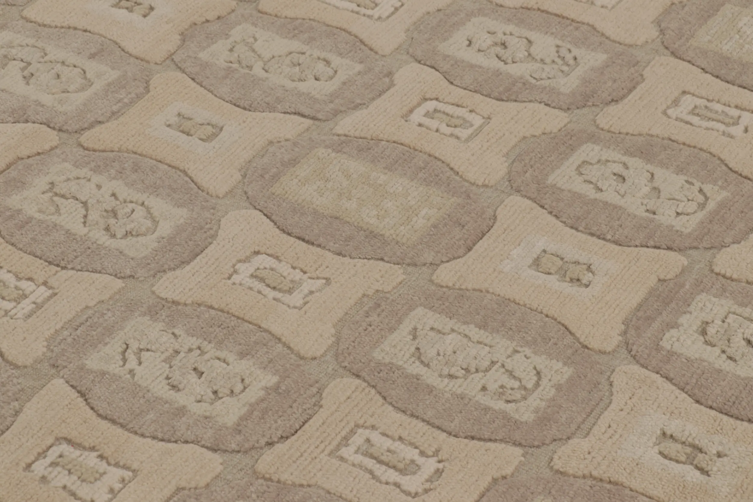 French Art Deco Geometric Rug