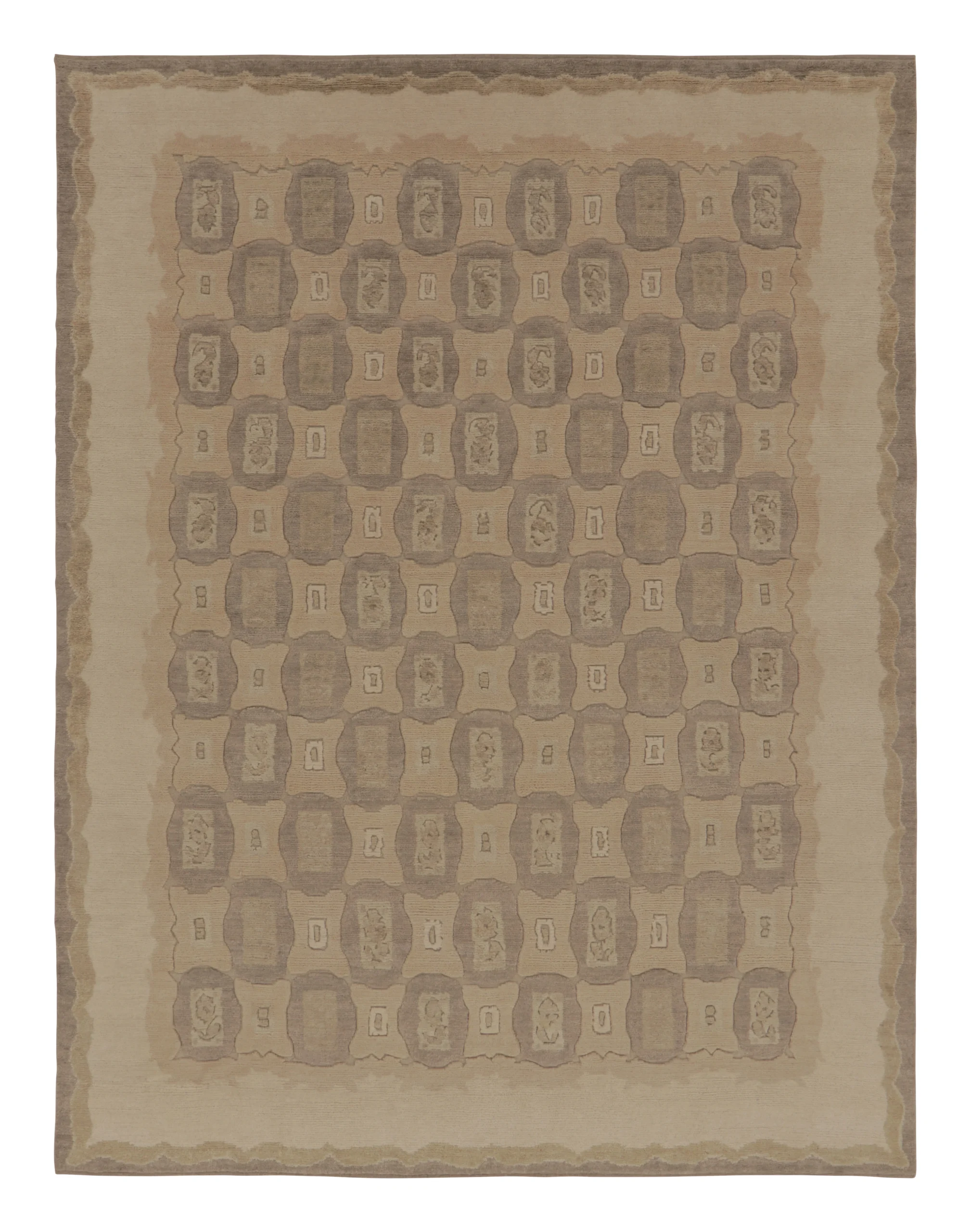 French Art Deco Geometric Rug