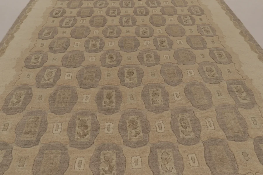 French Art Deco Geometric Rug