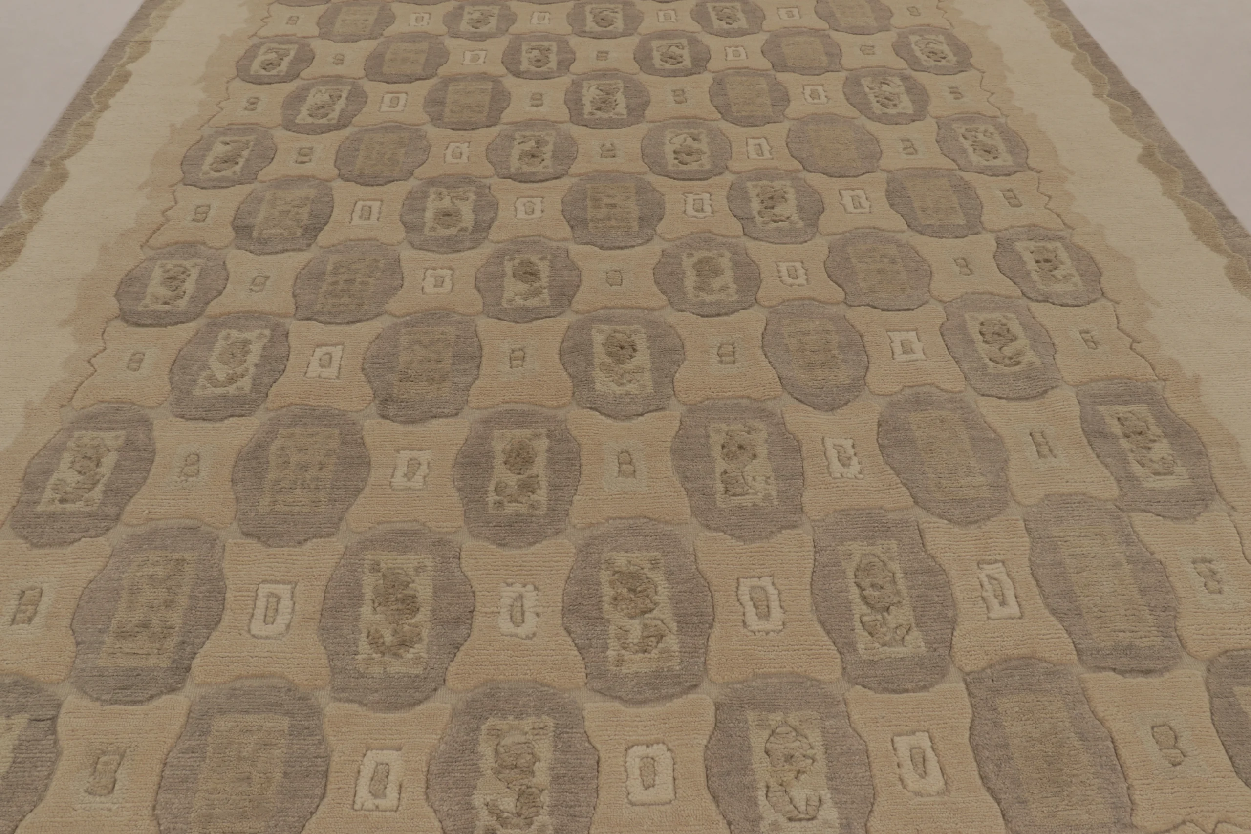 French Art Deco Geometric Rug