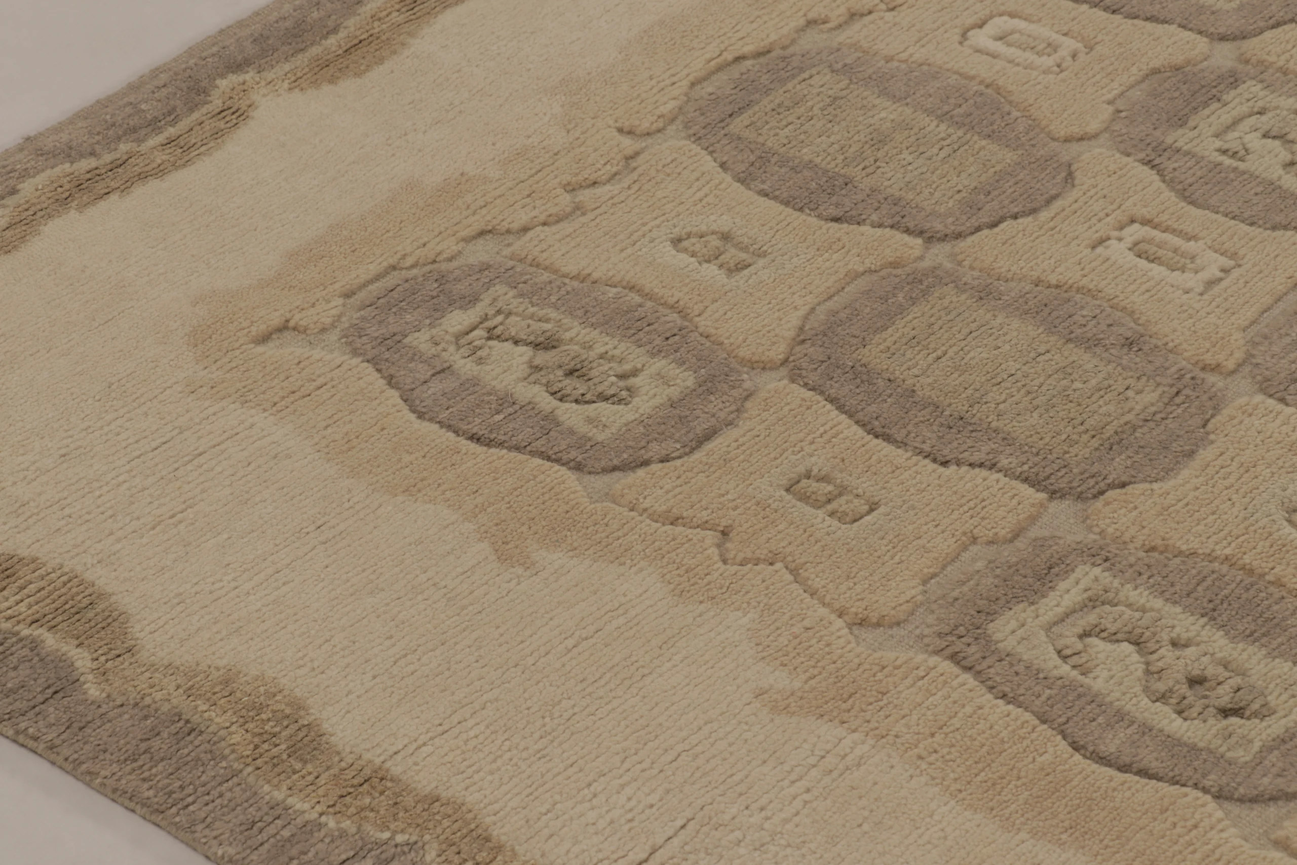 French Art Deco Geometric Rug