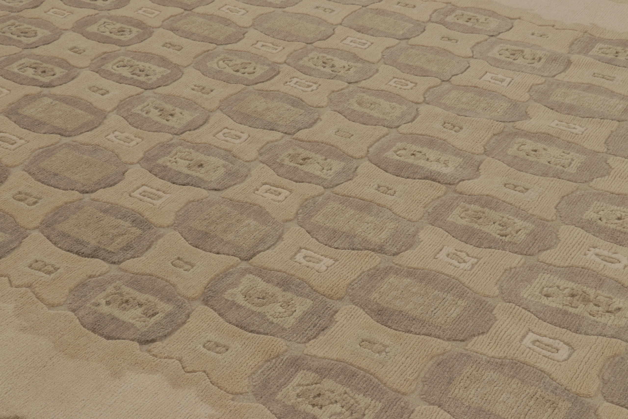 French Art Deco Geometric Rug