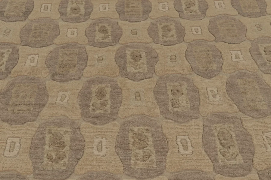 French Art Deco Geometric Rug