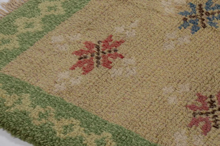 Vintage Swedish Rya Rug