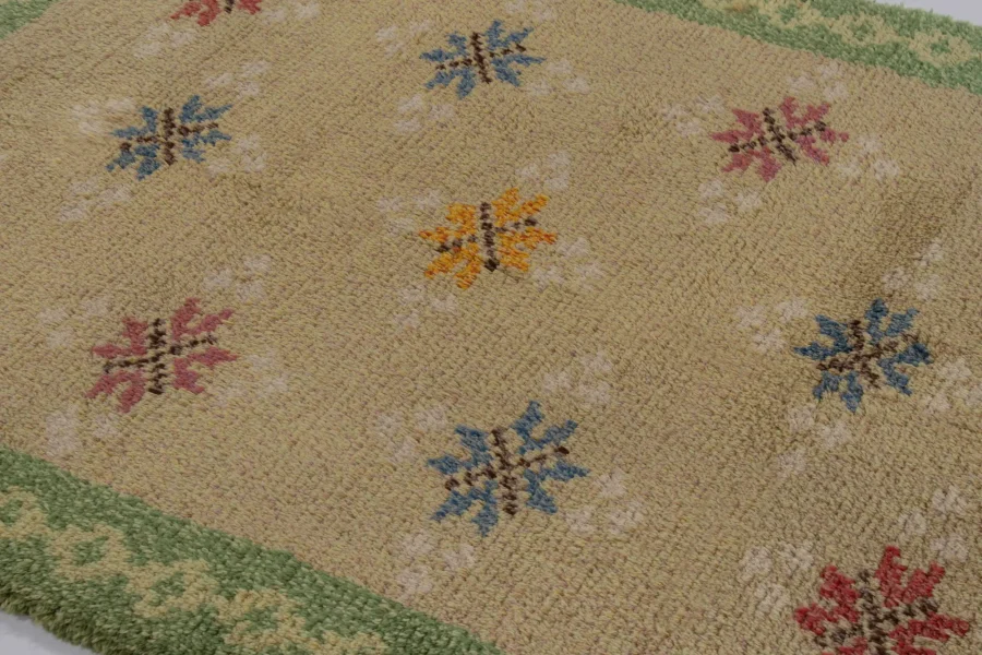 Vintage Swedish Rya Rug