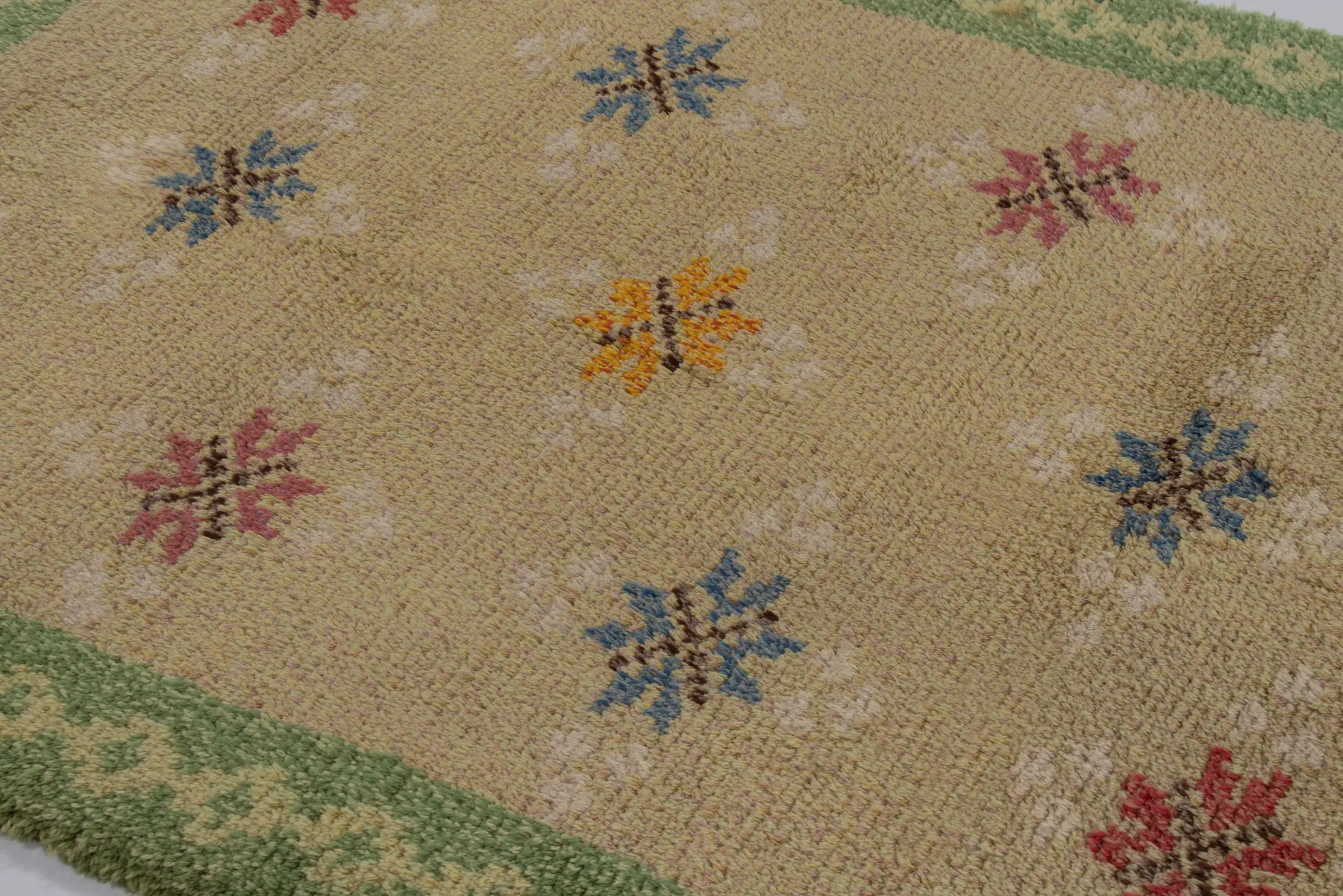 Vintage Swedish Rya Rug