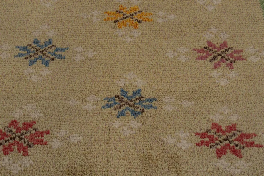 Vintage Swedish Rya Rug