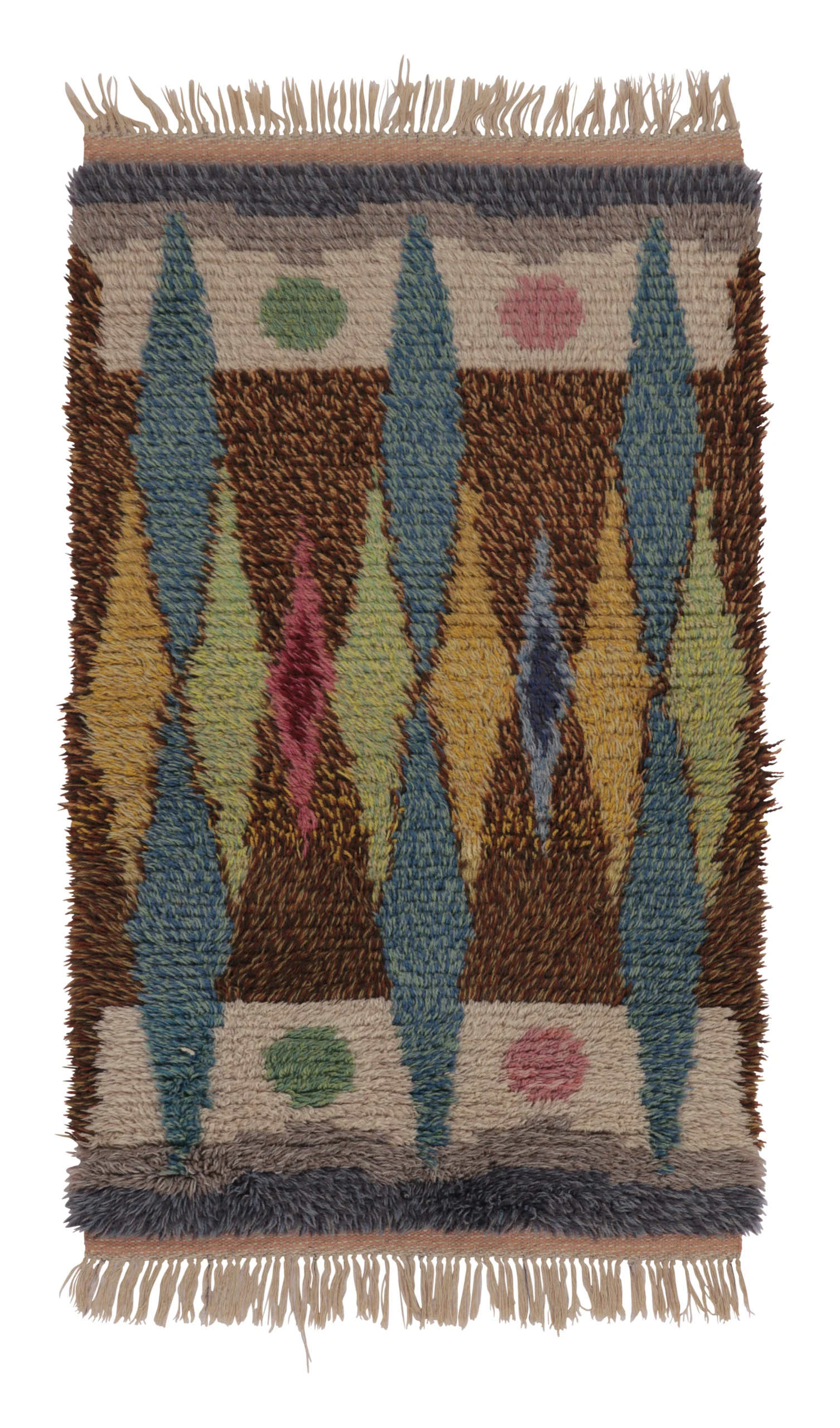 Vintage Swedish Rya Rug