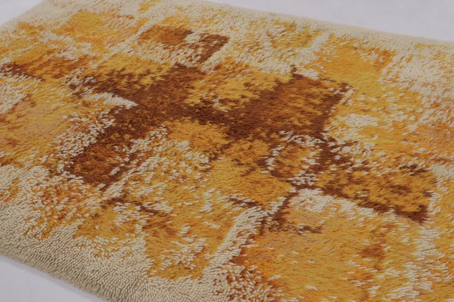Vintage Swedish Rya Rug