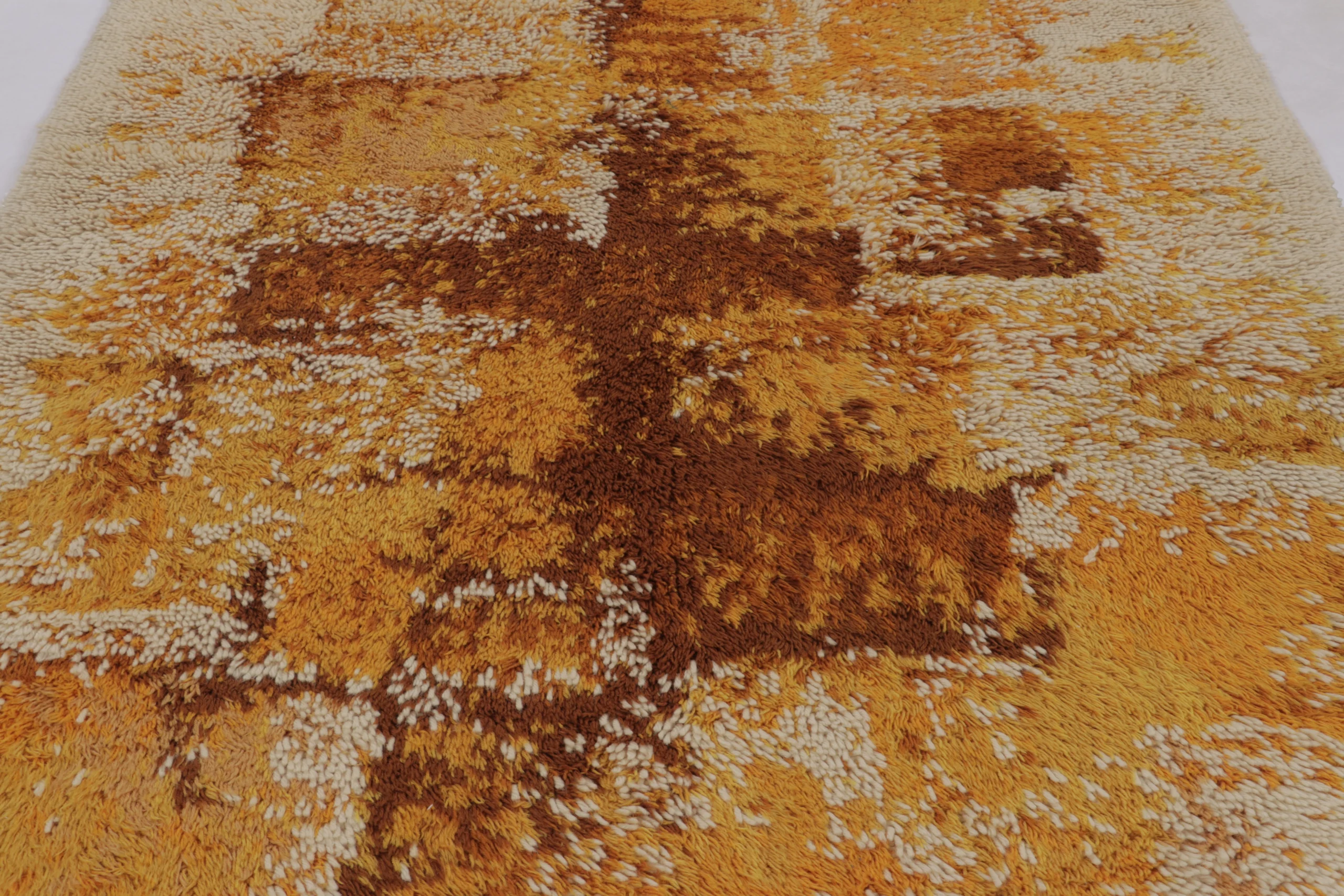 Vintage Swedish Rya Rug