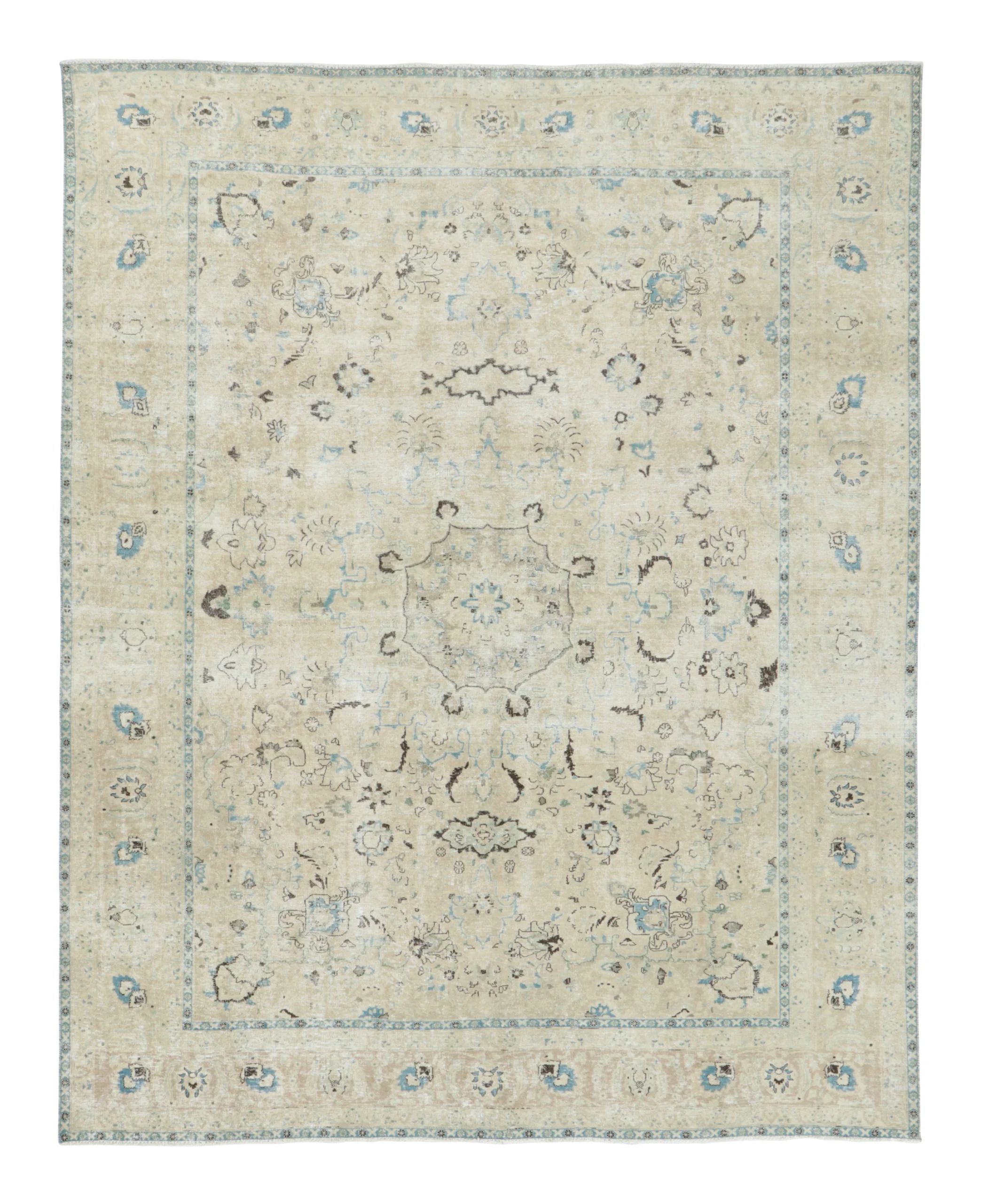 Vintage Persian Tabriz Rug