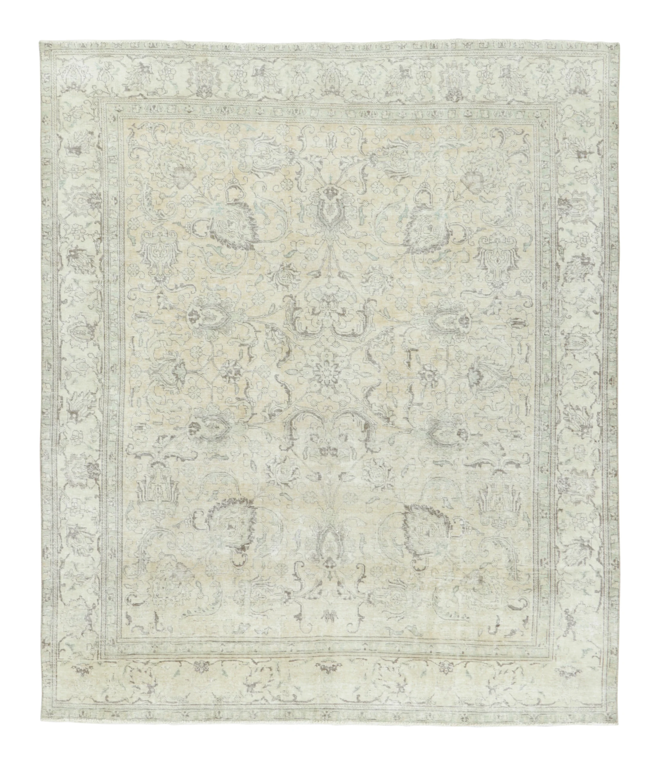 Vintage Persian Tabriz Rug