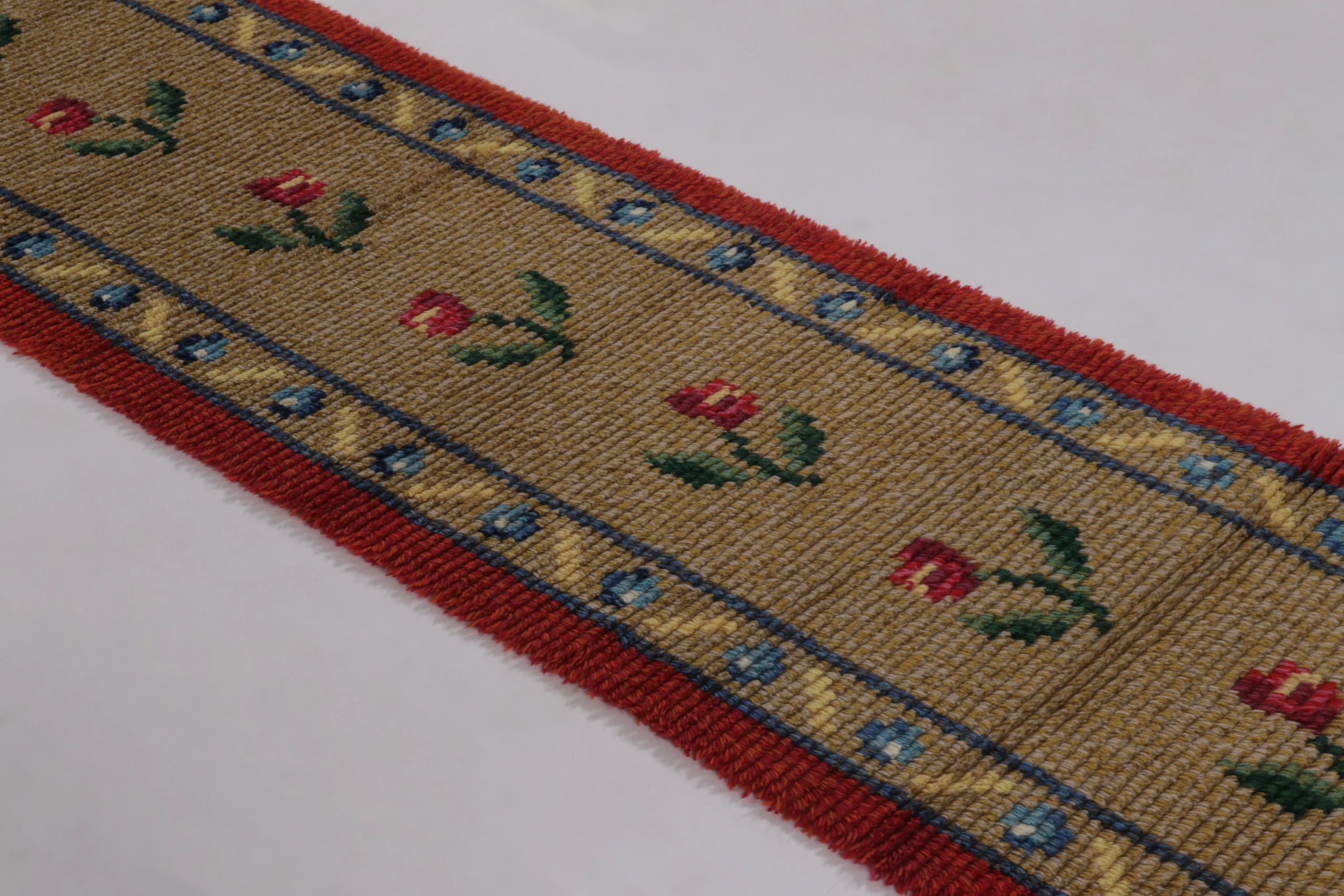 Vintage Swedish Rya Runner