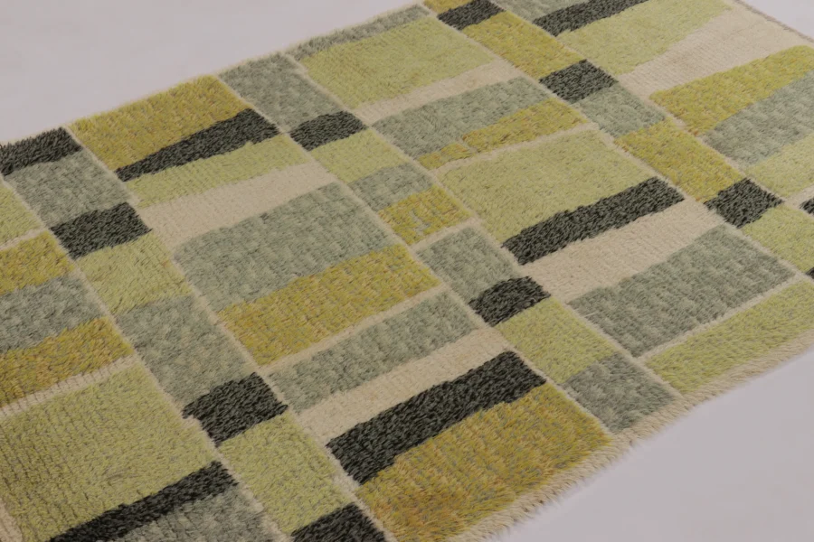Vintage Swedish Rya Rug