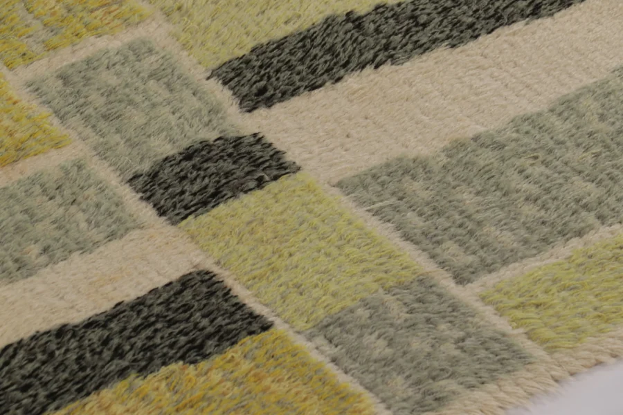 Vintage Swedish Rya Rug