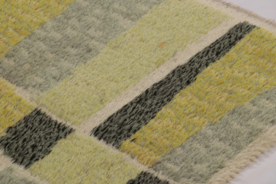 Vintage Swedish Rya Rug