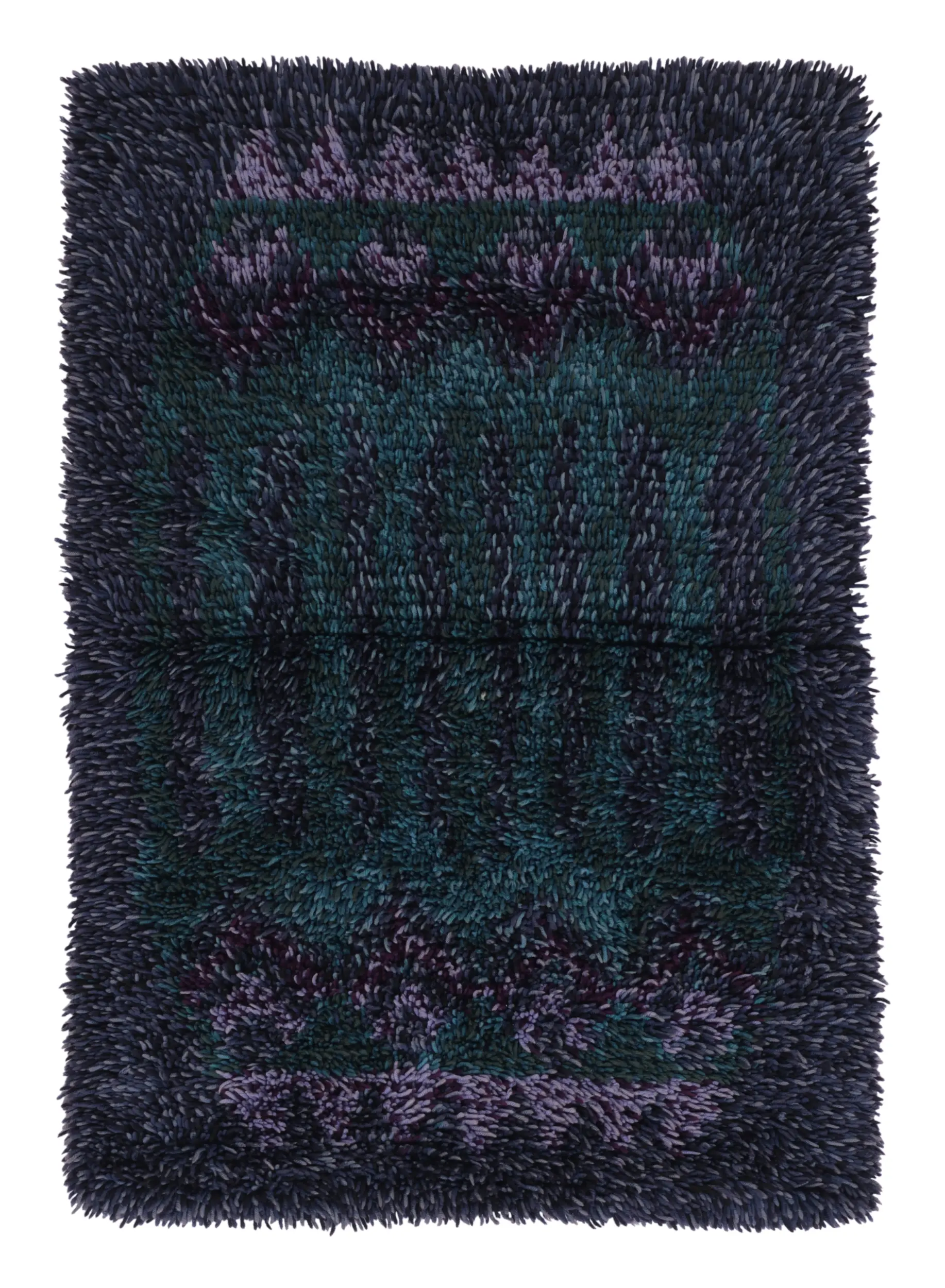 Vintage Swedish Geometric Rug