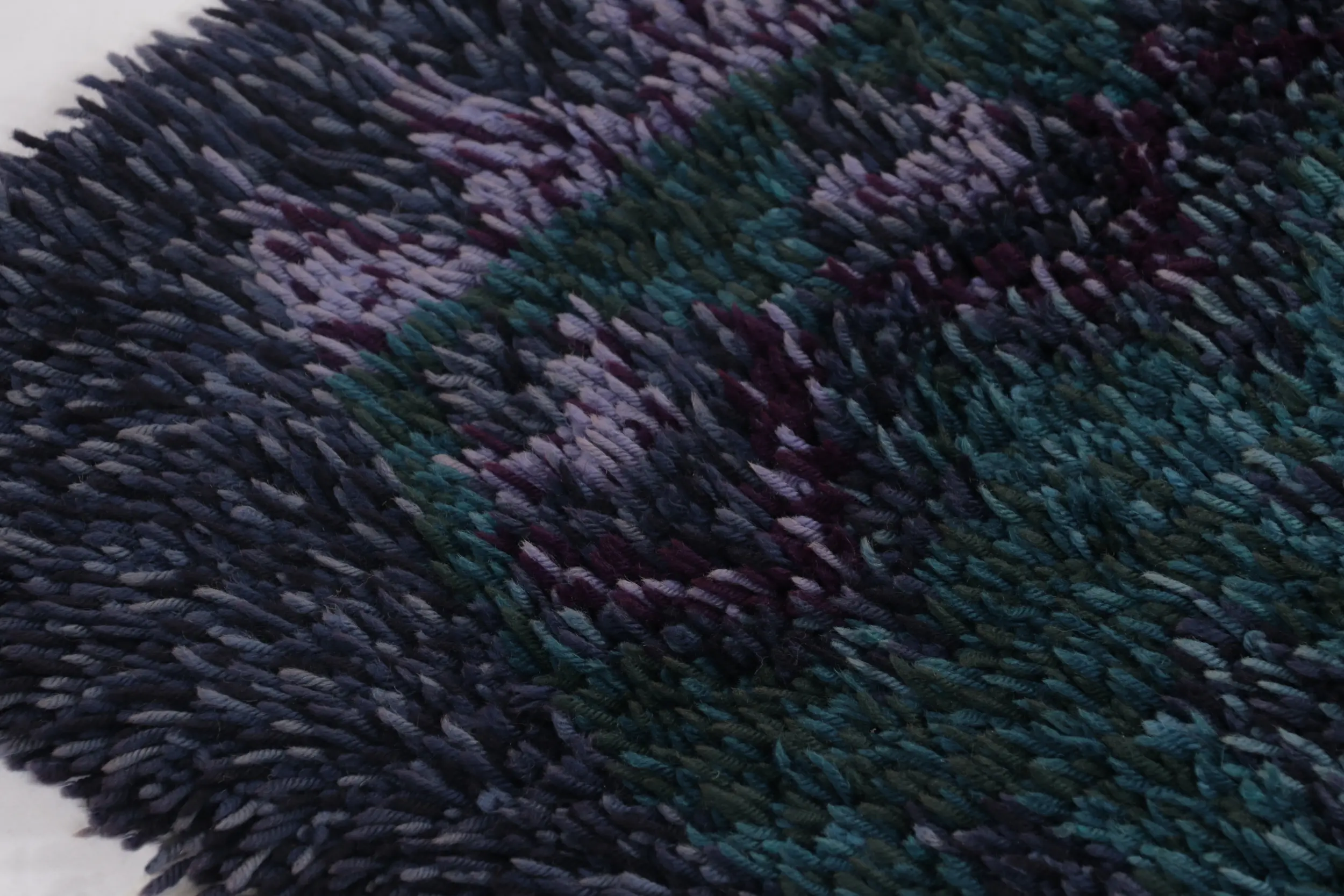 Vintage Swedish Geometric Rug