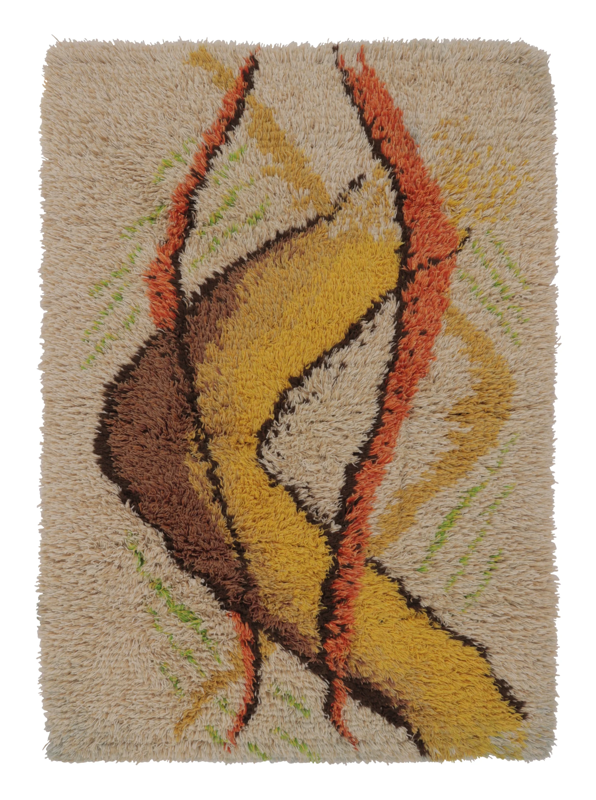 Vintage Swedish Rya Rug