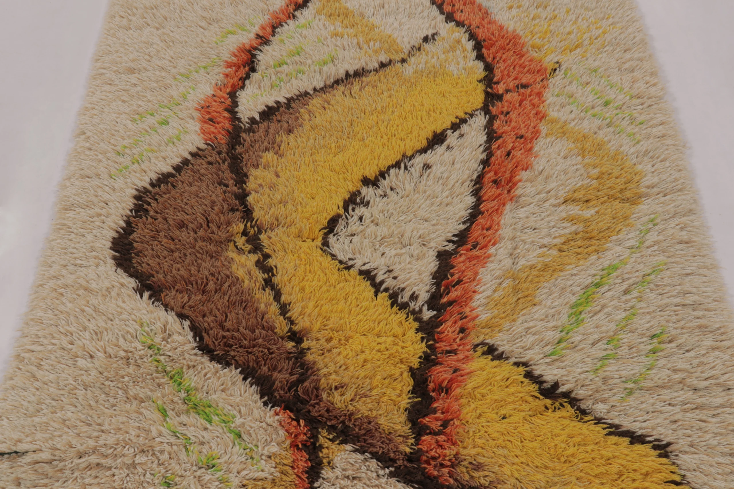 Vintage Swedish Rya Rug