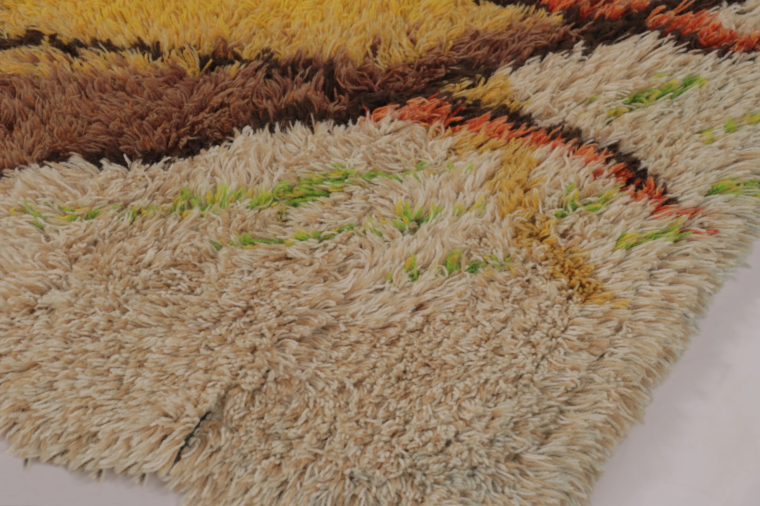 Vintage Swedish Rya Rug