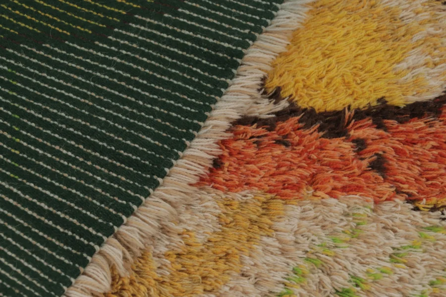 Vintage Swedish Rya Rug