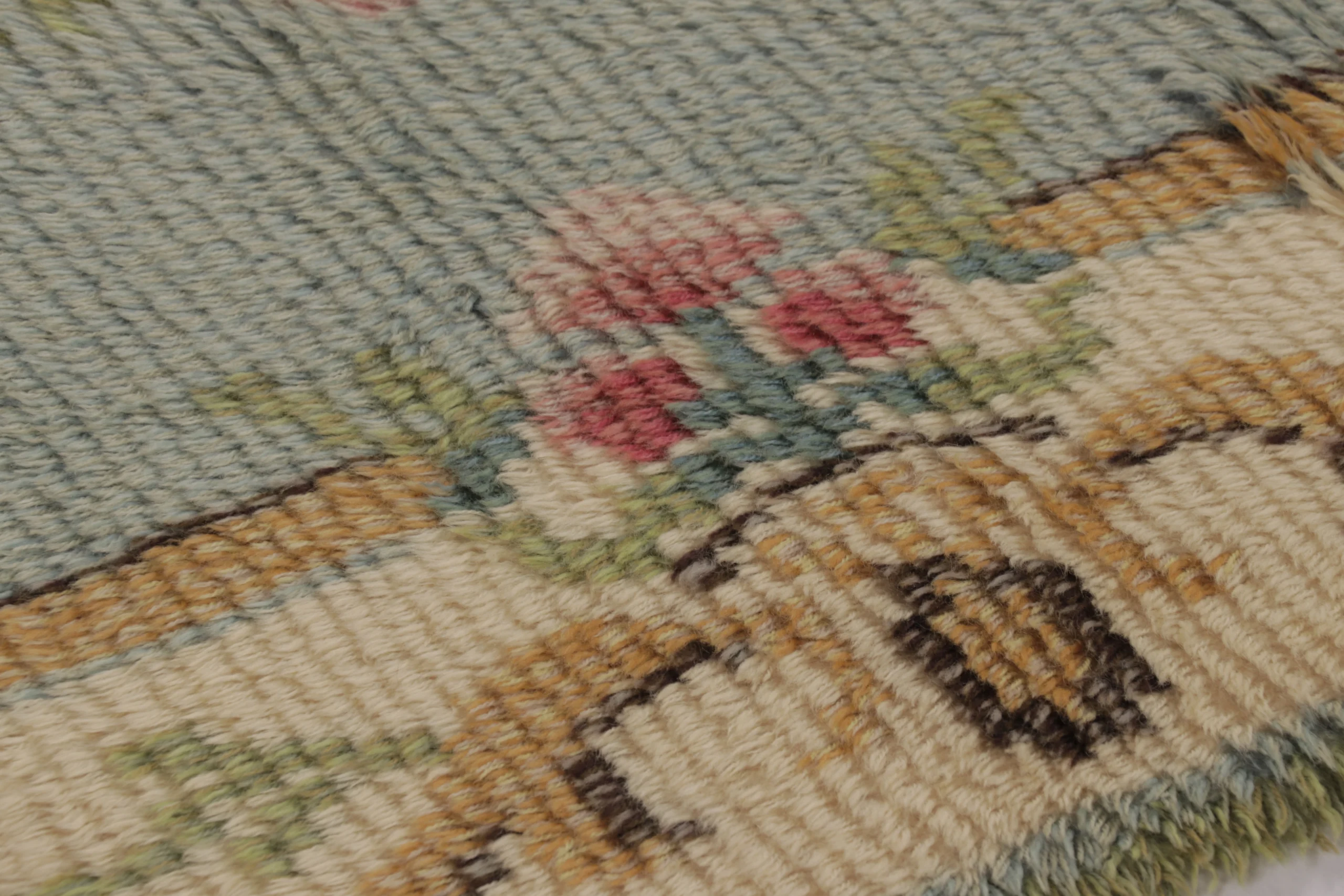 Vintage Swedish Rya Rug
