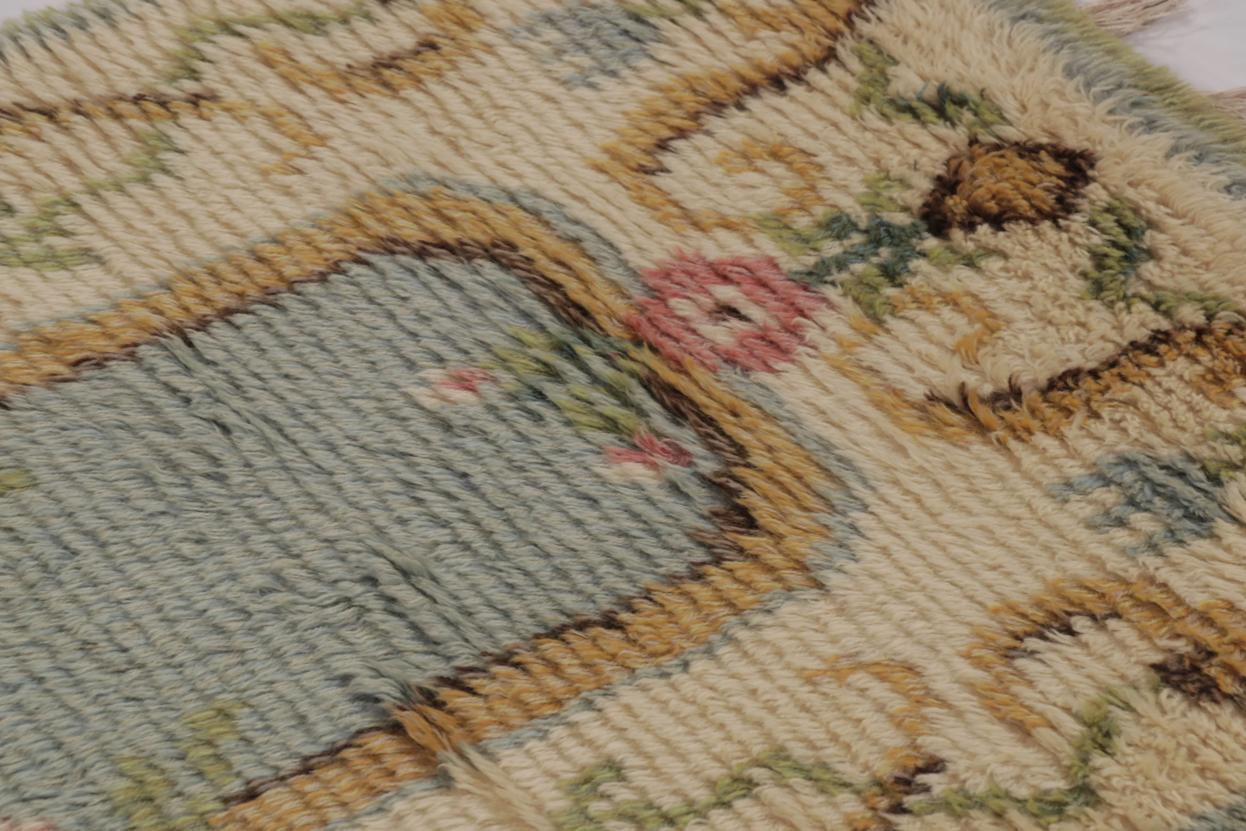 Vintage Swedish Rya Rug