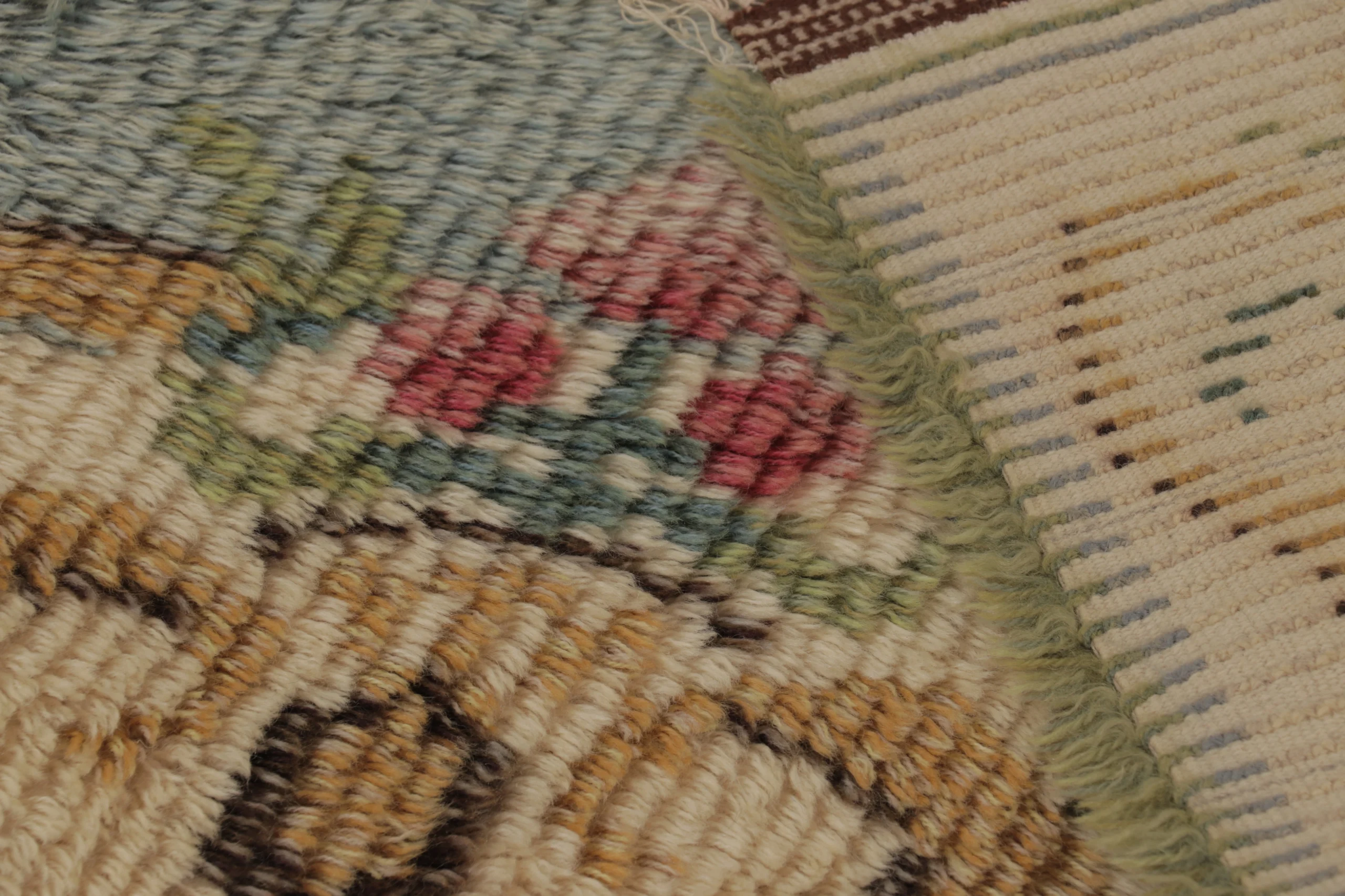Vintage Swedish Rya Rug