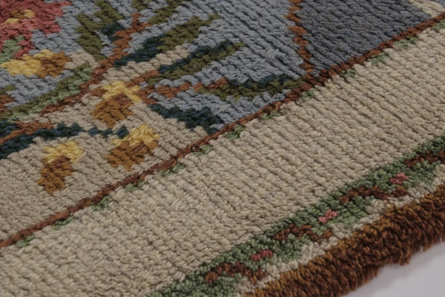 Vintage Swedish Rya Rug