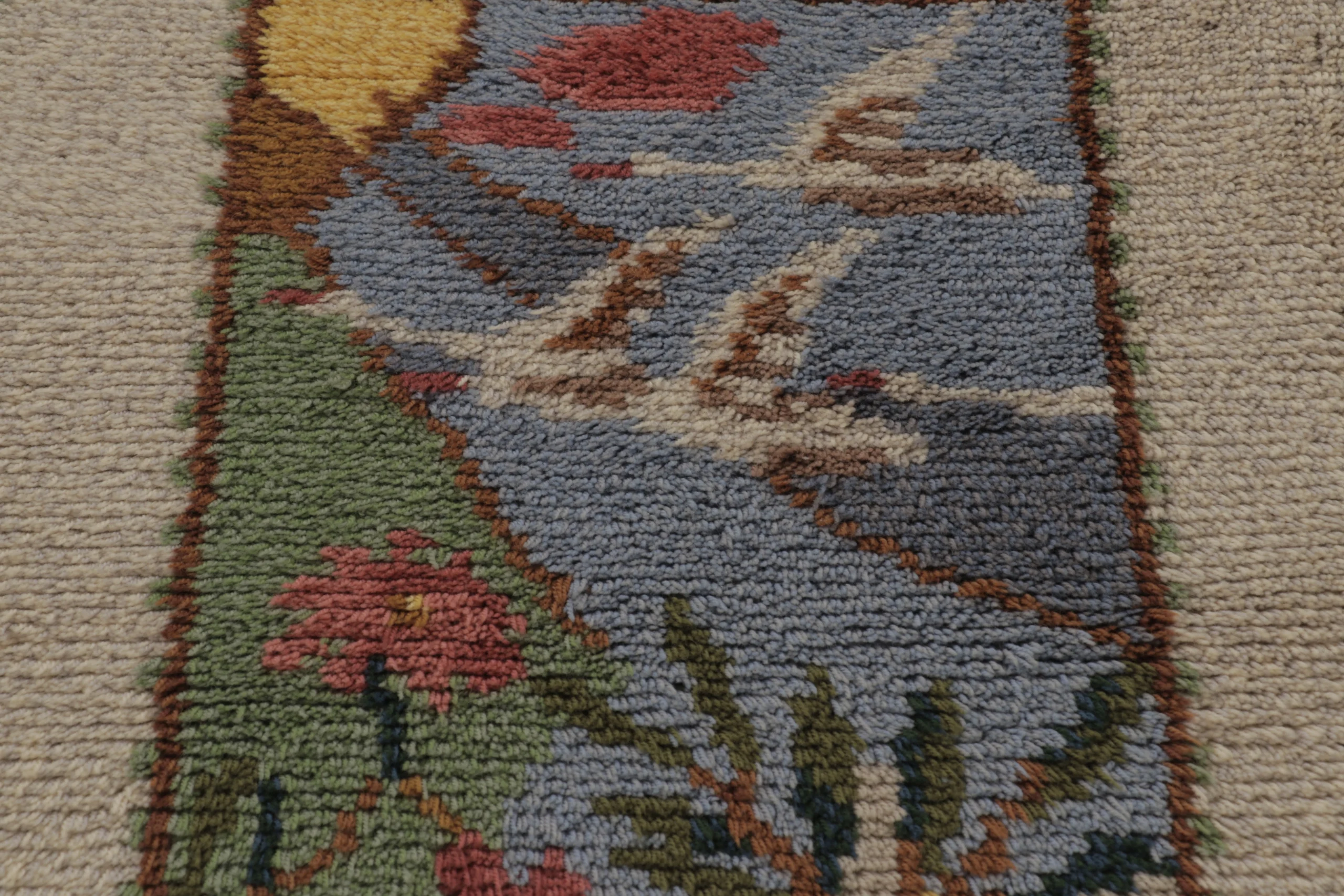 Vintage Swedish Rya Rug