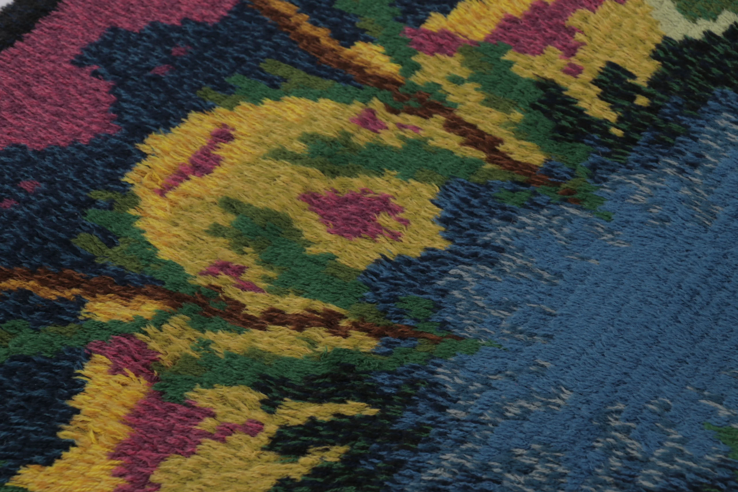 Vintage Swedish Rya Rug