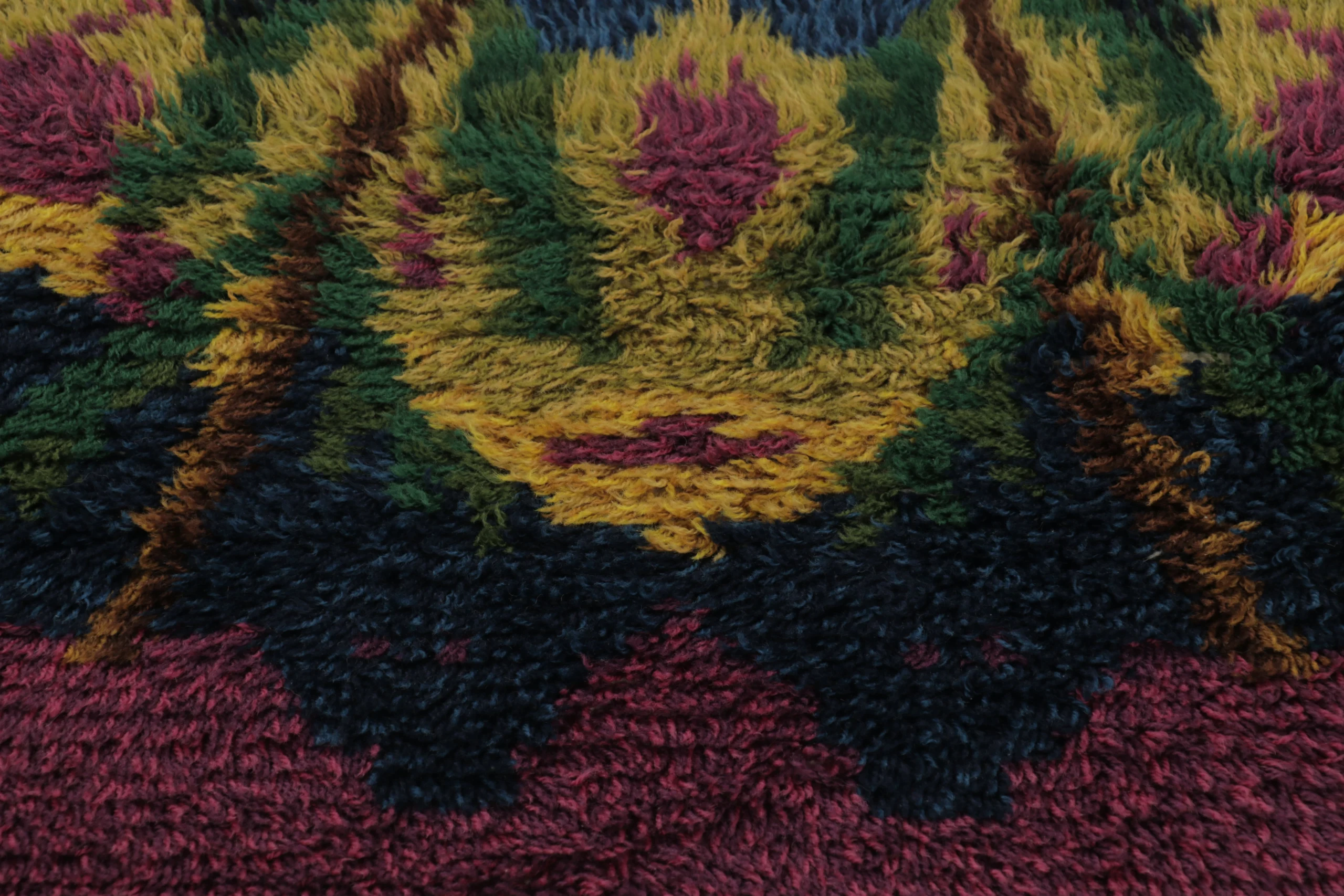 Vintage Swedish Rya Rug