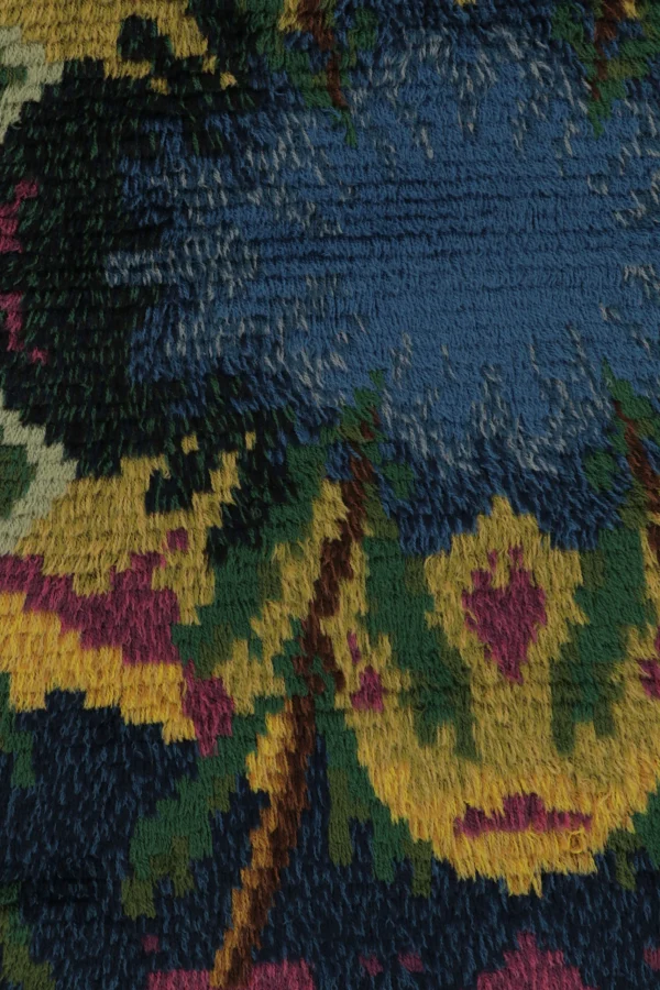 Vintage Swedish Rya Rug