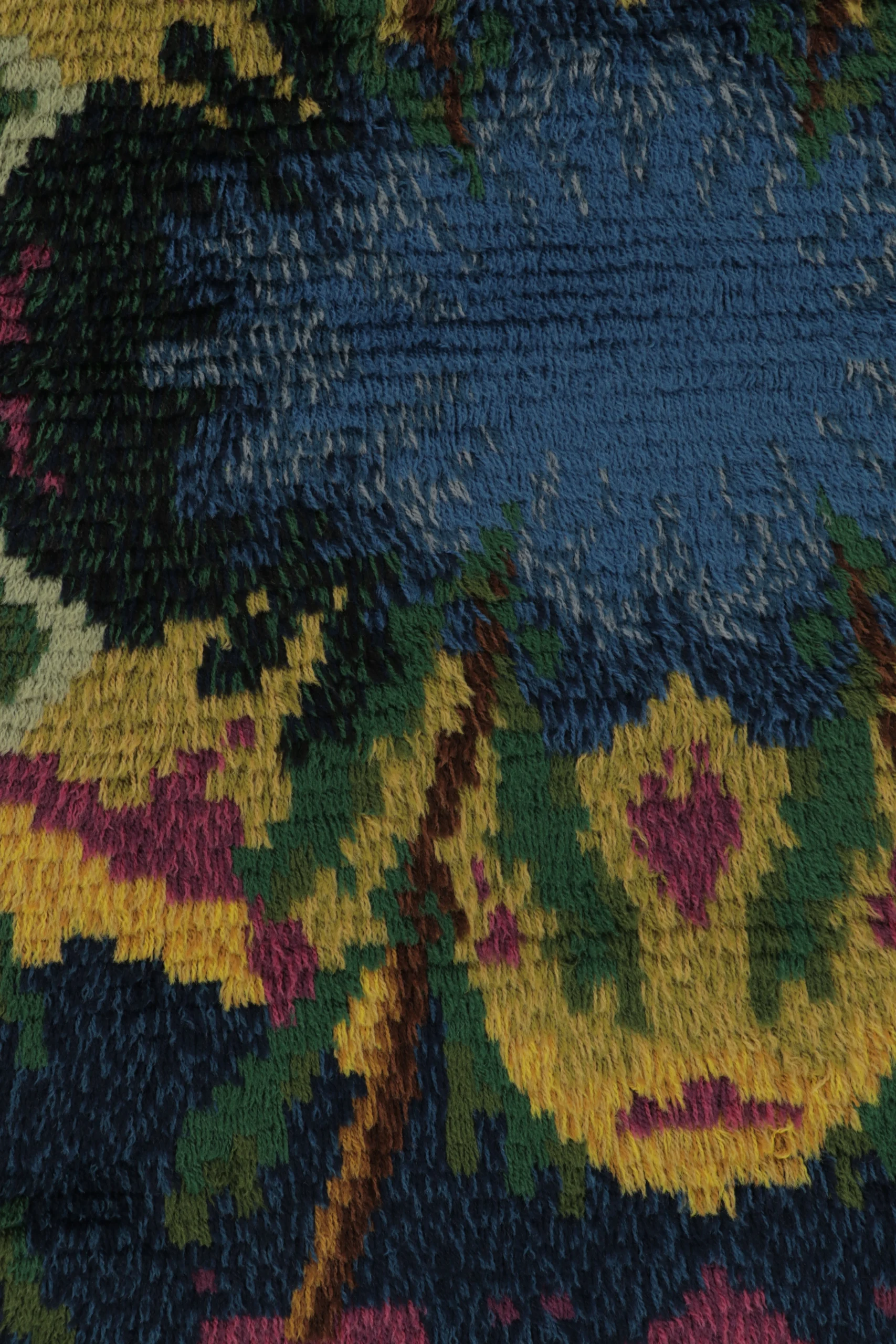 Vintage Swedish Rya Rug