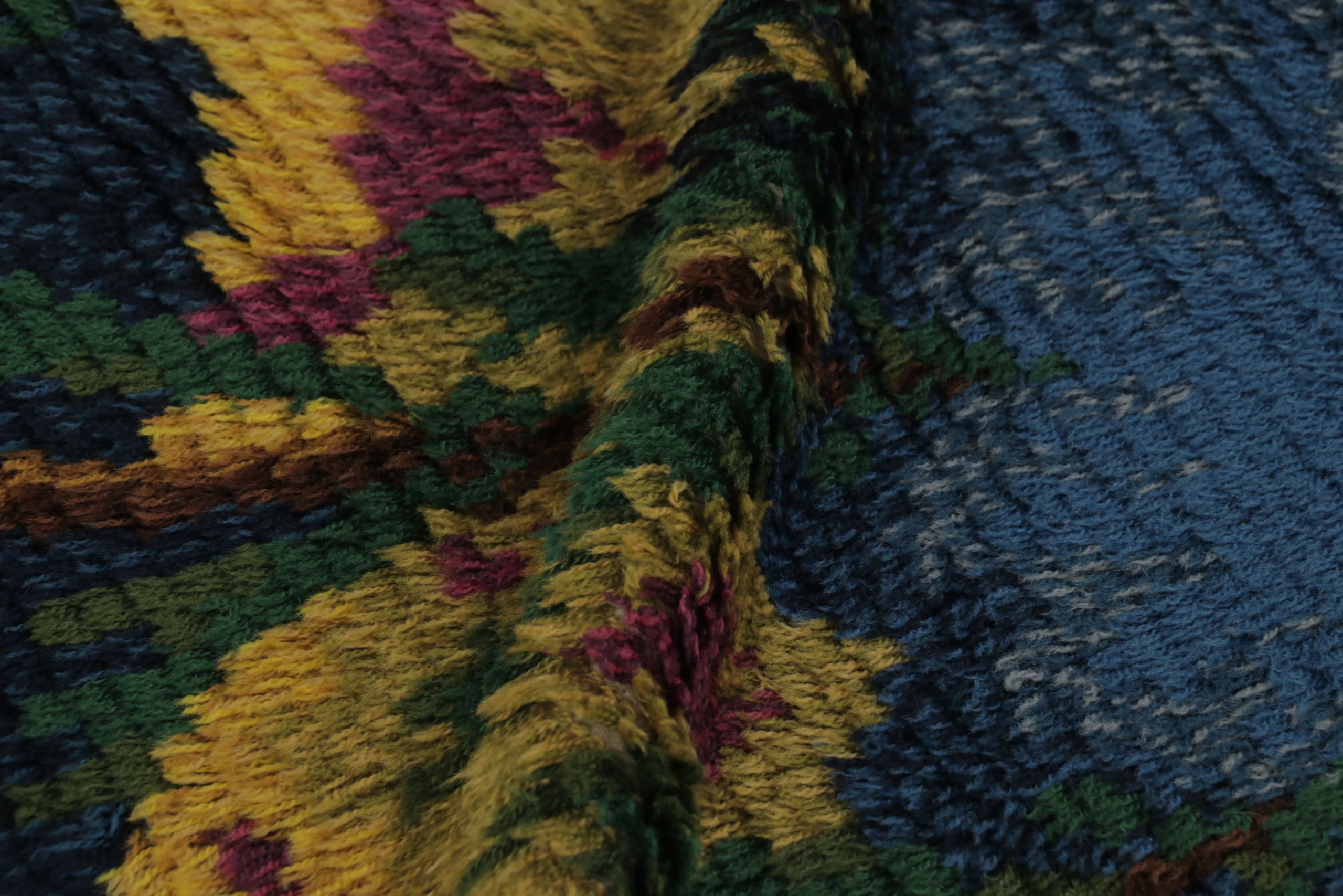 Vintage Swedish Rya Rug