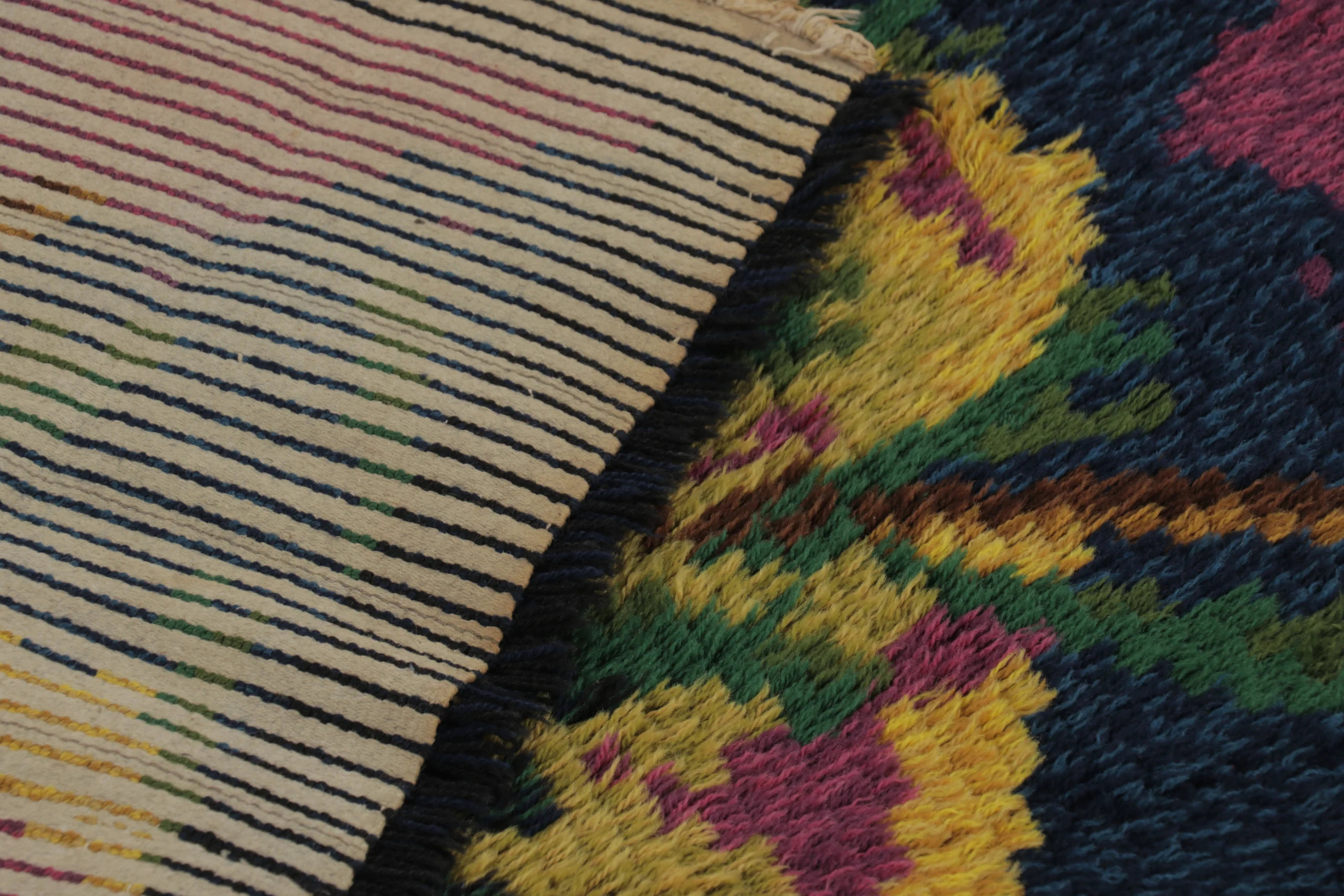 Vintage Swedish Rya Rug