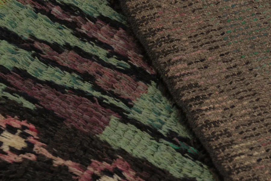 Vintage Swedish Geometric Rug
