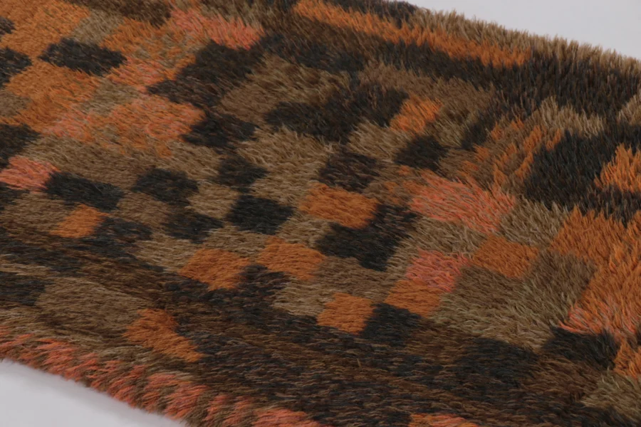 Vintage Swedish Rya Rug