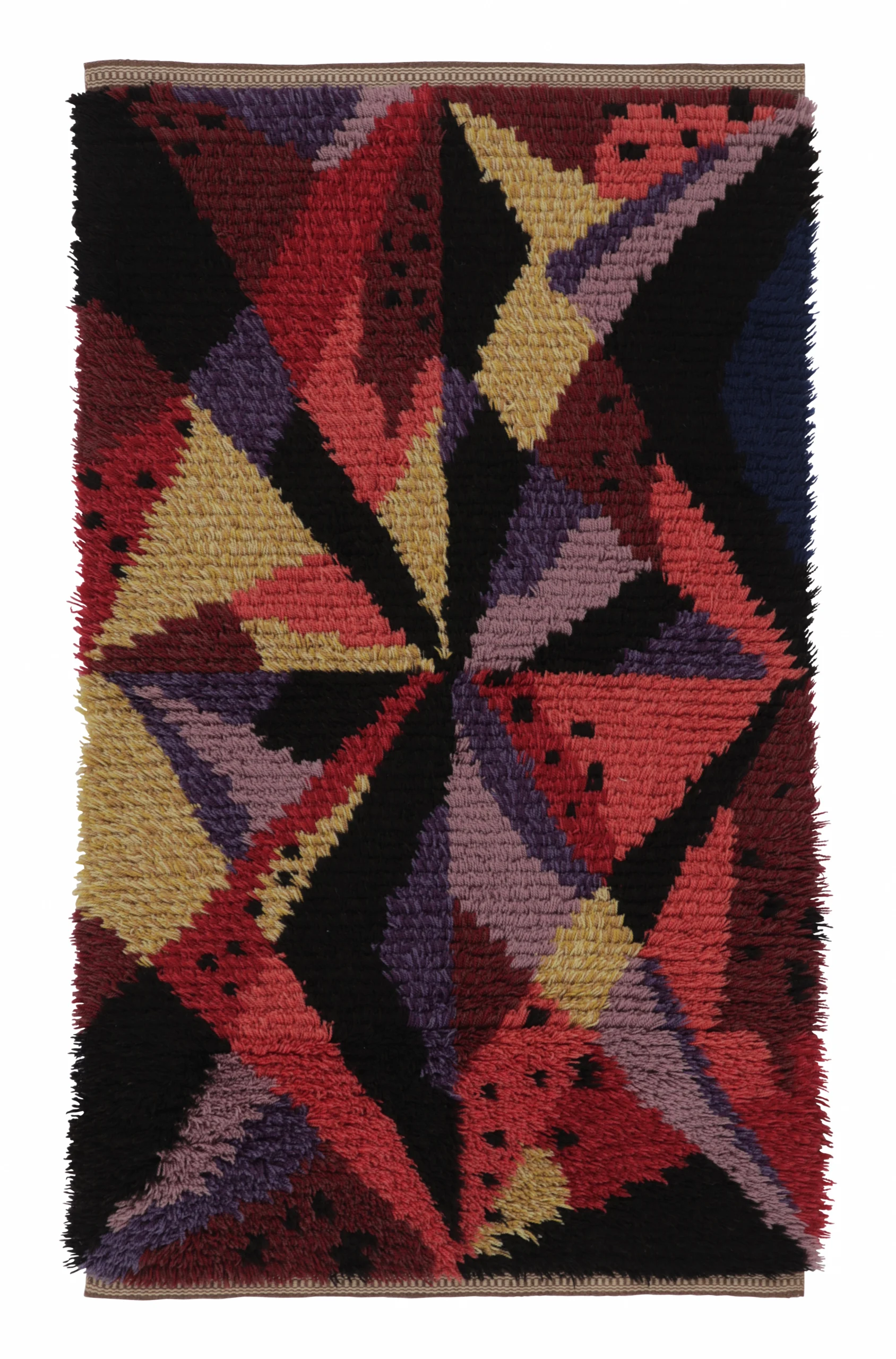 Vintage Swedish Rya Rug