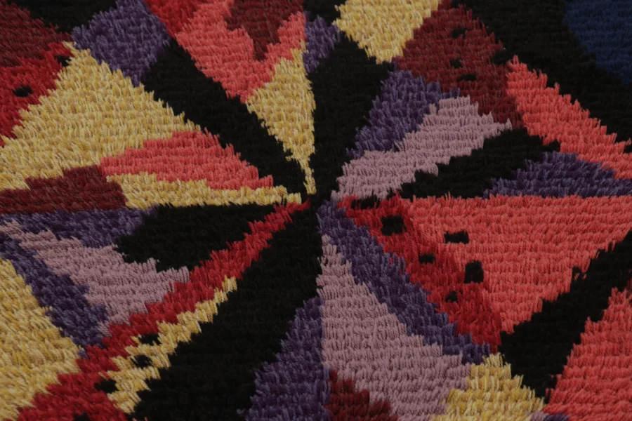 Vintage Swedish Rya Rug