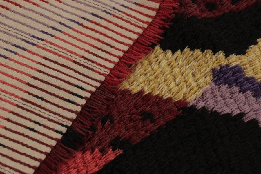 Vintage Swedish Rya Rug