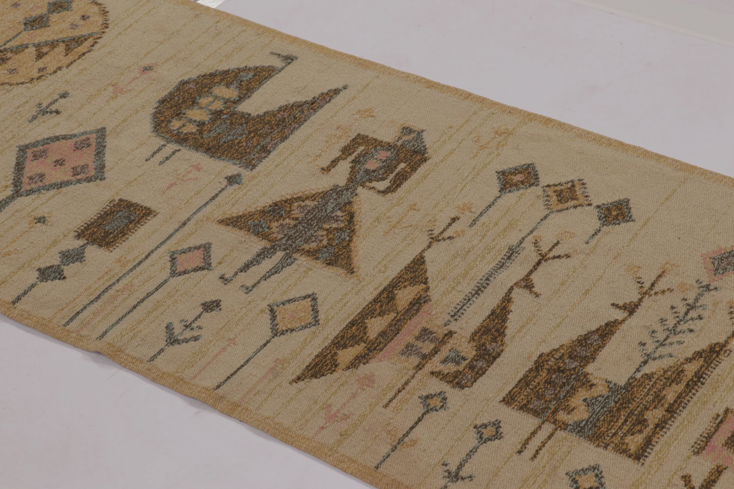 Vintage Swedish Rya Rug