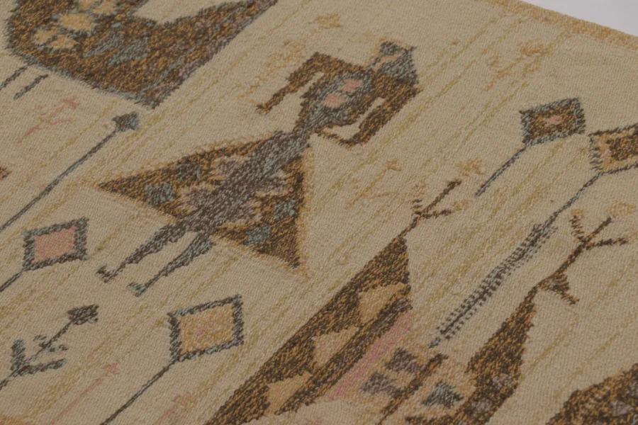 Vintage Swedish Rya Rug