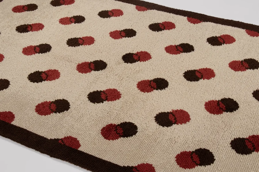 Vintage Swedish Rya Rug
