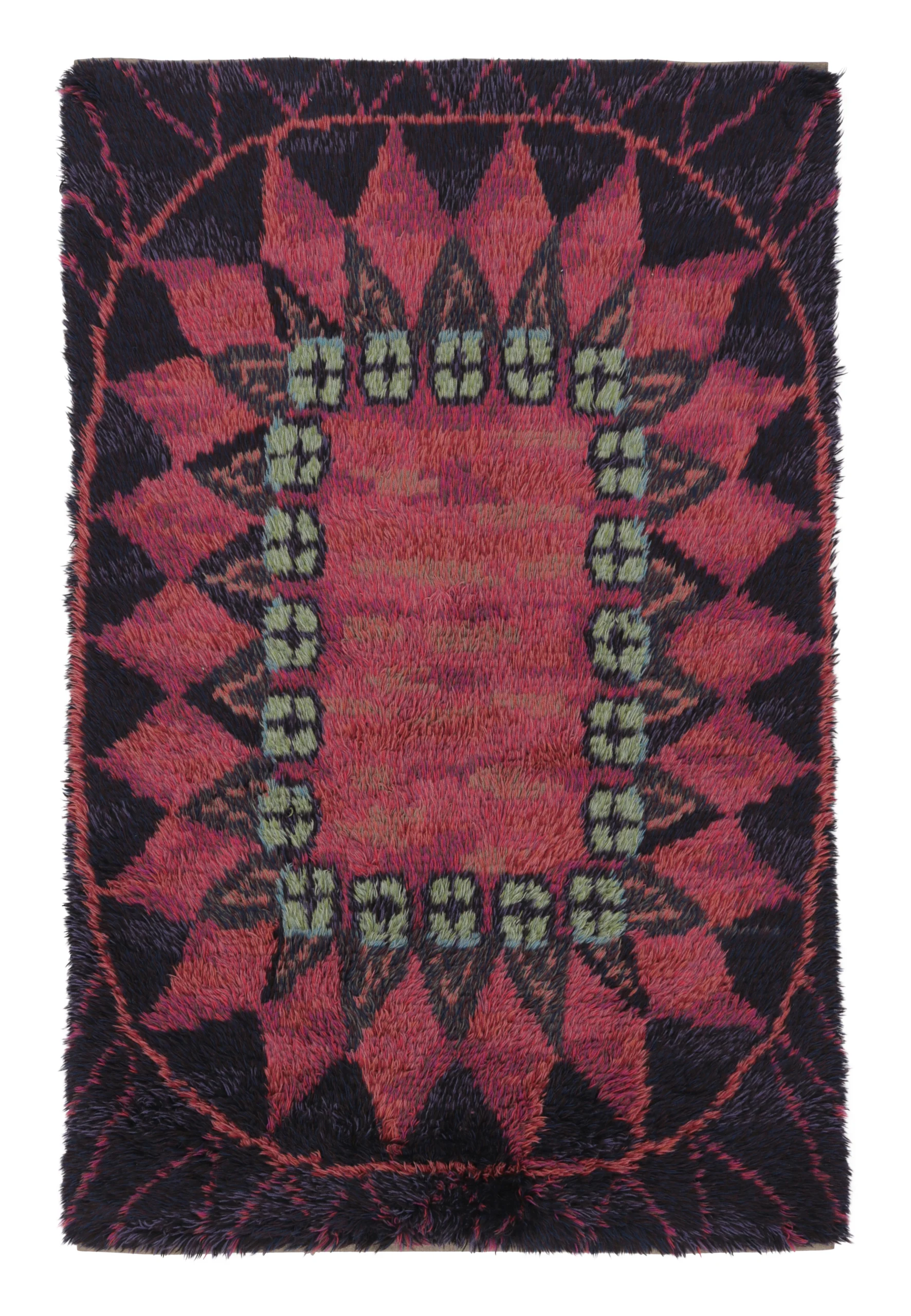 Vintage Swedish Rya Rug