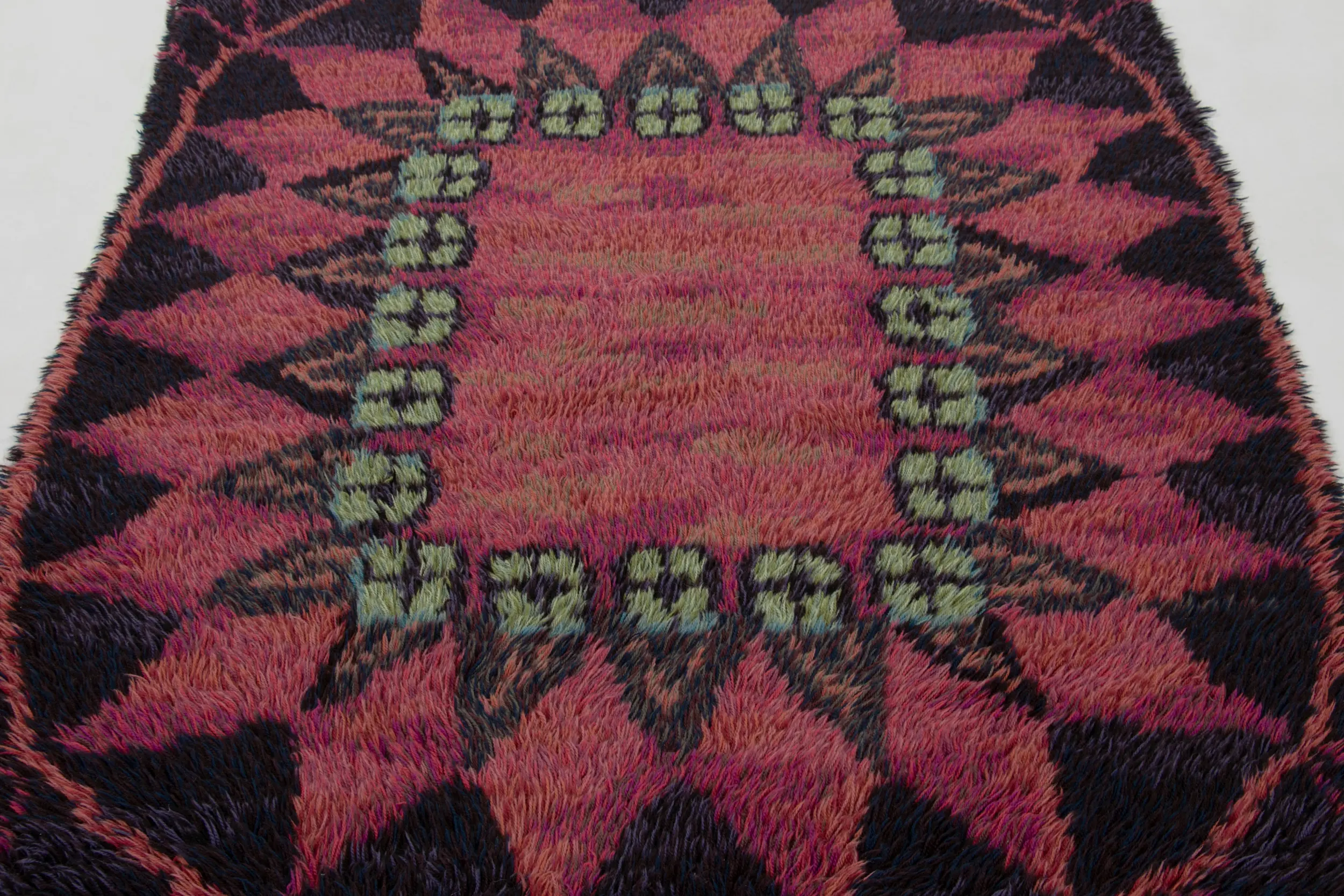 Vintage Swedish Rya Rug